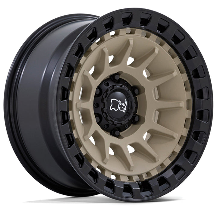 BLACK RHINO BARRAGE Desert Sand w/Matt Black Rim Edge