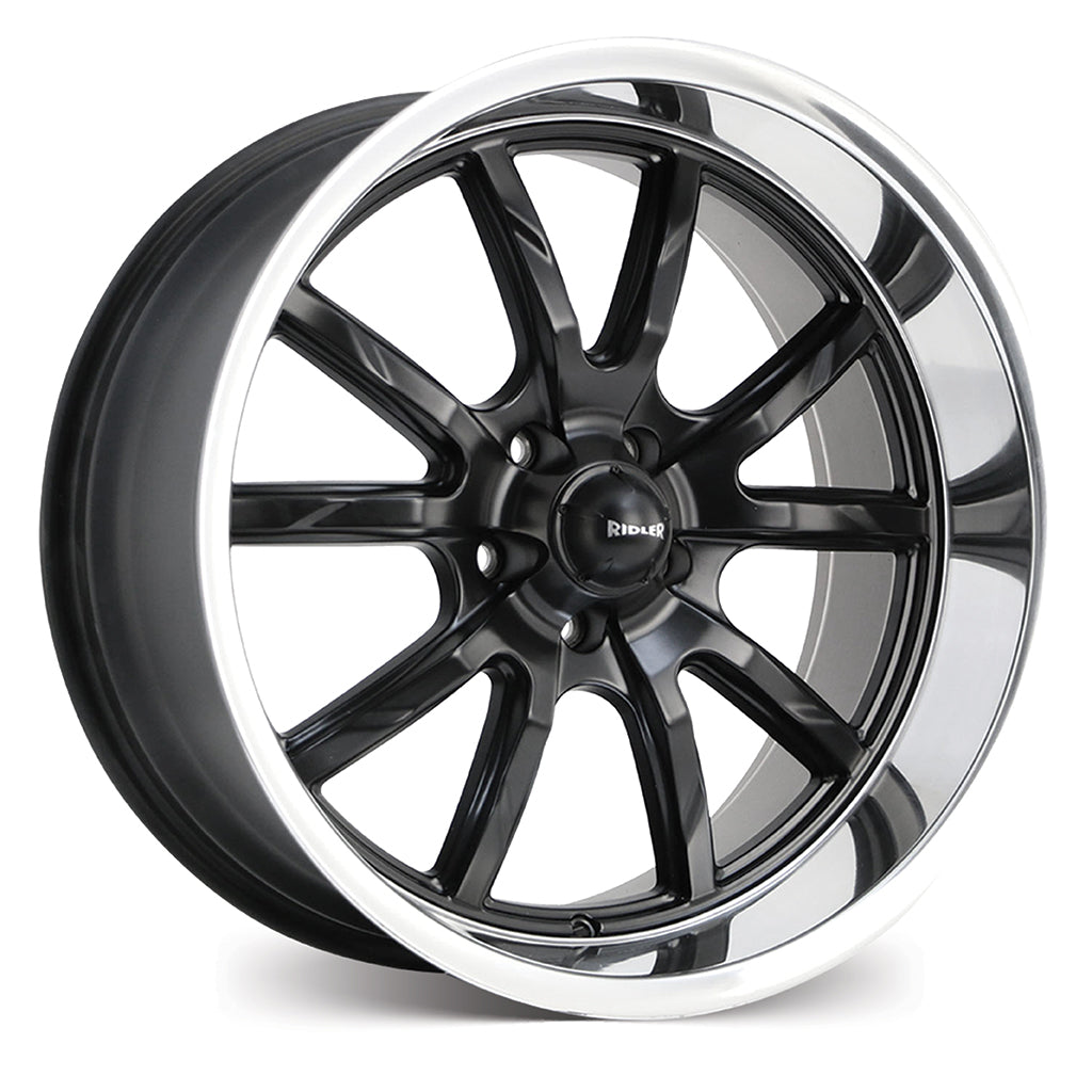 RIDLER R650 Matt Black w/Polished Lip