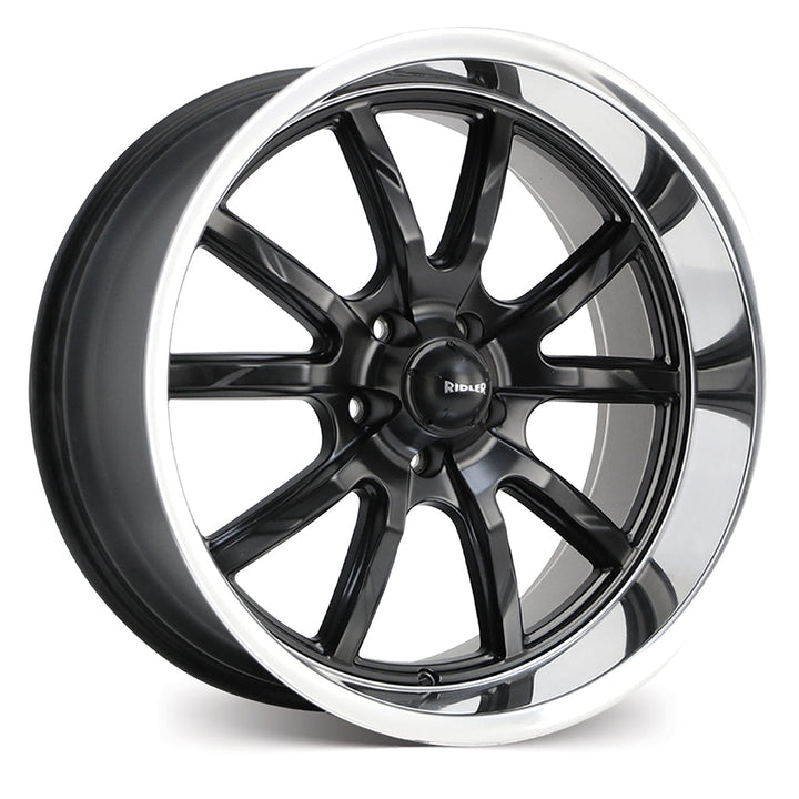 RIDLER R650 Matt Black w/Polished Lip