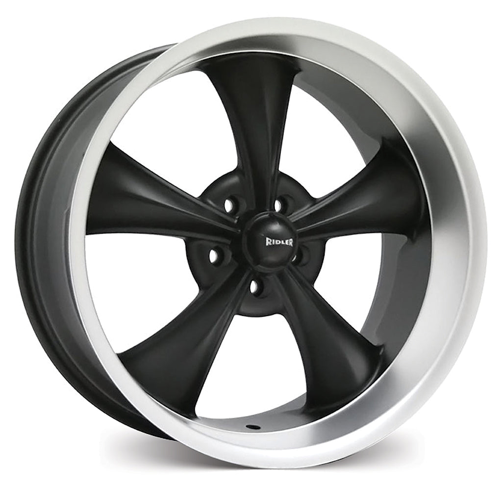 RIDLER R695 Matt Black w/Machined Lip