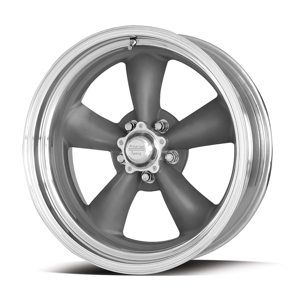 AMERICAN RACING CLASSIC VN215 | TORQ THRUST-II 8 /GREY POLISH LIP S15