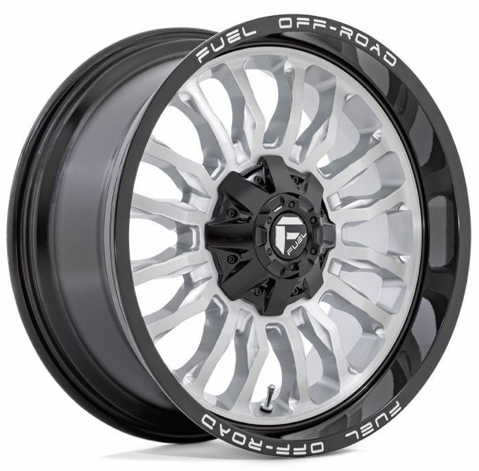 FUEL ARC | D798 9 /SILVER BRUSHED FACE MILLED BLACK LIP S20