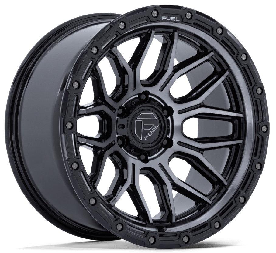 FUEL FC881 9 /GLOSS BLACK MACHINED GREY TINT S17