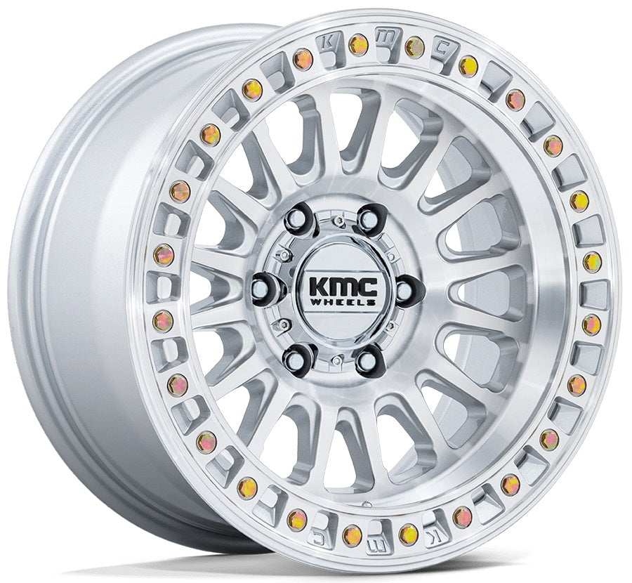KMC KM552 | IMS 9 /GLOSS SILVER MACHINED S18