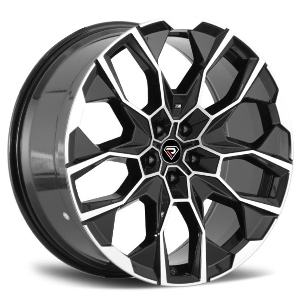 REPLICA BMW | MINI REB7118 10.5 /BLACK MACHINED FACE S22
