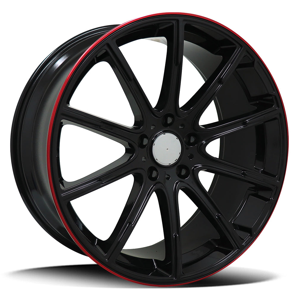 REPLICA MERCEDES REM8124 10 /GLOSS BLACK RED LIP S22