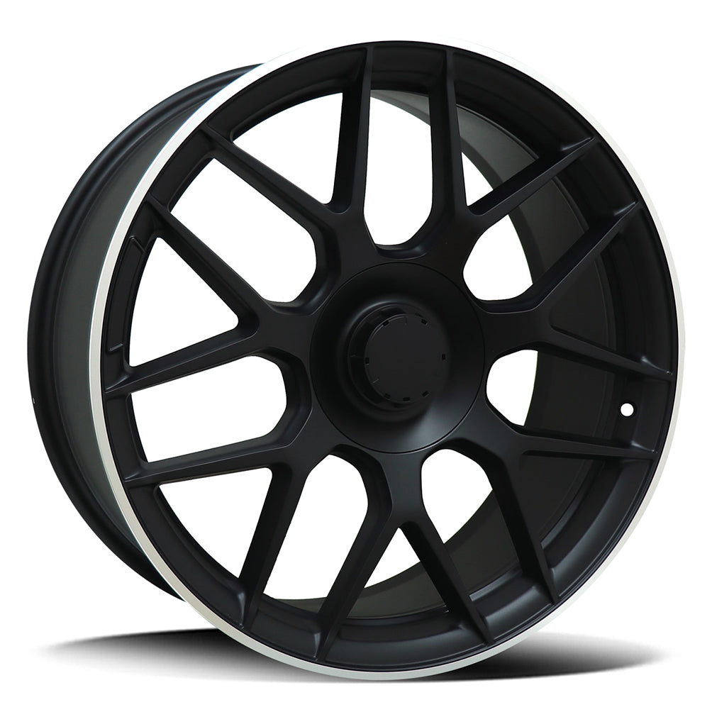 REPLICA MERCEDES REM852 8.5 /MATTE BLACK MILLED LIP S18